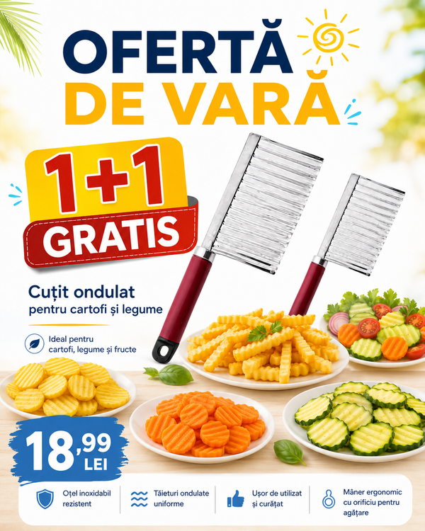 Cuțit Ondulat pentru Legume