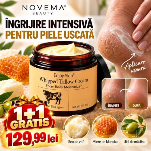 Cremă Hidratantă Intensivă cu Seu de Vită și Miere de Manuka - Novema Romania